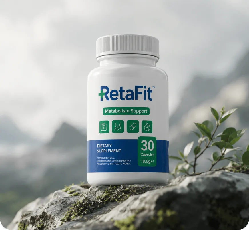 RetaFit bottle and wellness ingredients